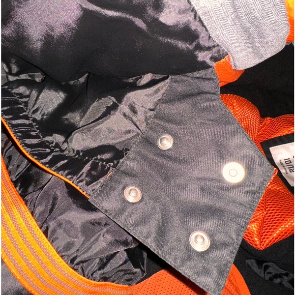 280. Kids Member’s Mark Ultimate Snow Jacket Hooded Coat in Gray, Black & Orange - Picture 9 of 16